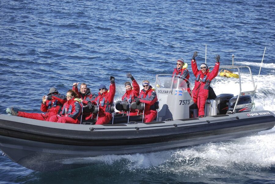 Akureyri: 2-Hour Whale Watching Express by RIB Speedboat - Gear that keeps you warm, plus the seat reality
