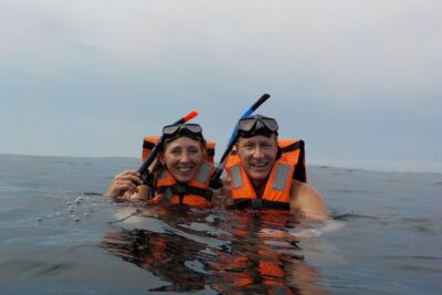 Swim with whale sharks on a private tour - The in-water protocol: two swimmers plus your guide