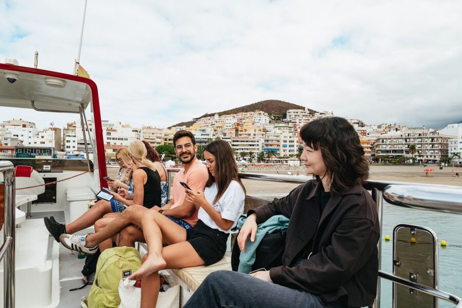 Tenerife: Eco-Yacht Whale and Dolphin Watching and Swimming - Getting oriented in Los Cristianos: quick harbor setup, then you’re out