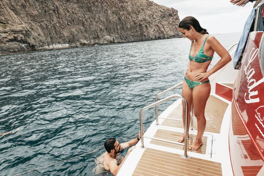 Tenerife: Eco-Yacht Whale and Dolphin Watching and Swimming - The Cave of Love stop: photos and sea-air while you’re near the coastline