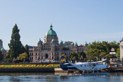 Vancouver-Victoria Day Trip by Seaplane + Whale Watching by Boat - Victoria’s Inner Harbour: starting the whale watch with the right mindset