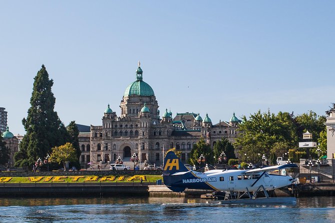 Vancouver-Victoria Day Trip by Seaplane + Whale Watching by Boat - Victoria’s Inner Harbour: starting the whale watch with the right mindset