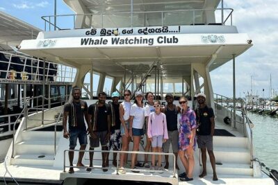 Whale Watching Mirissa with ( WWC ) - The Queen Whale catamaran: roomy, stable, and built for long viewing